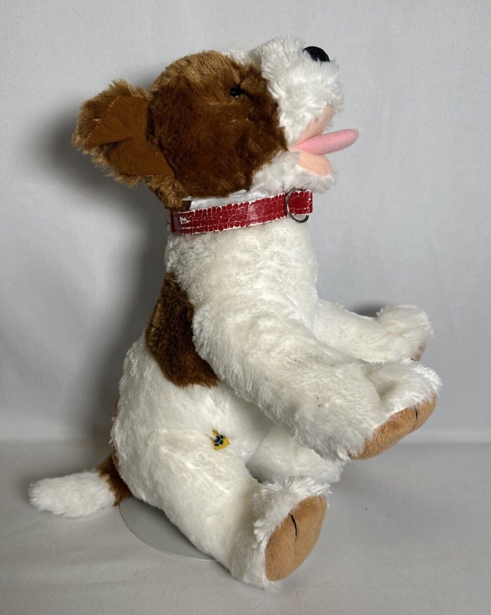 Build A Bear Mini Plush TERRIER Dog RED BANDANA Kennel Pals 2010